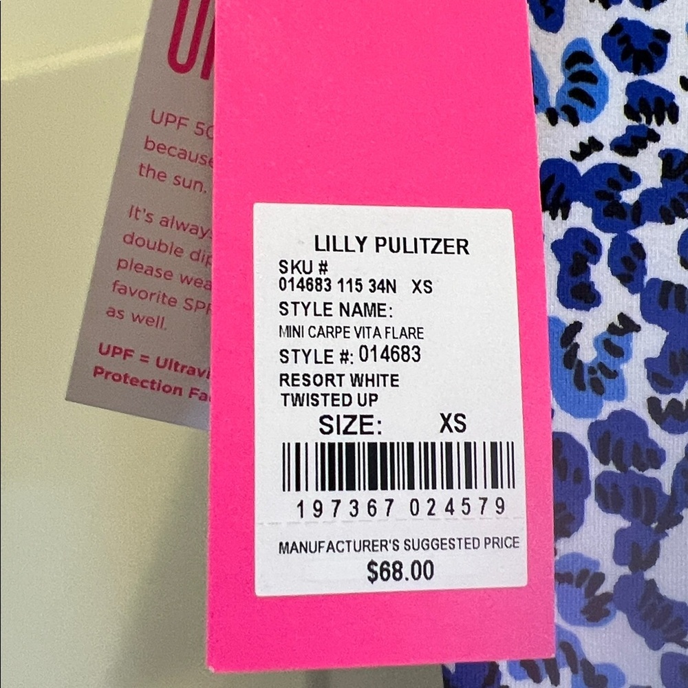 LILLY PULITZER Luxletic UPF 50 Childs XS 2-3 leggings - Picture 6 of 6